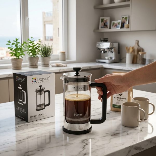 Dorsch Coffee Press 600 ml DH-09262 in use Dorsch Coffee Press 600 ml DH-09262 in use