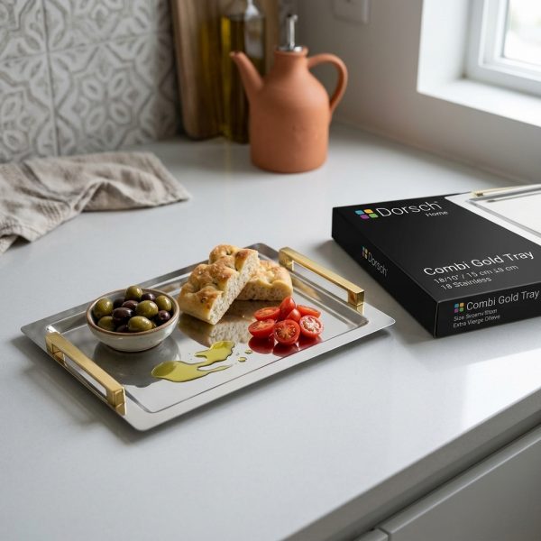 Dorsch Combi Gold 18/10 Stainless Tray DH-03214 styled Dorsch Combi Gold 18/10 Stainless Tray DH-03214 styled