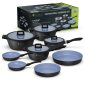 طقم أواني دورش DH-05555 | Dorsch Cookware set - 8 PCs Casserole - ( 30 cm + 26 cm + 22 cm ) Saucepan 18 cm DH-05555