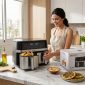 Dorsch Double Air Fryer AF-820 _ 11 L _ 2950W DH-07822 in use