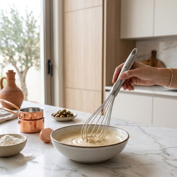 Dorsch Egg Whisk 12" DH-05722 in use Dorsch Egg Whisk 12" DH-05722 in use