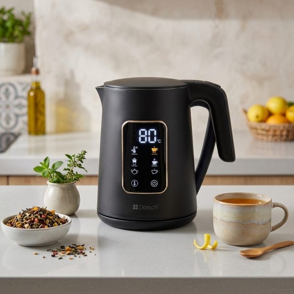 Dorsch Electric Kettle Ek-22 - 1850-2200w Touch scrren & Digital Display DH-07312 styled Dorsch Electric Kettle Ek-22 - 1850-2200w Touch scrren & Digital Display DH-07312 styled