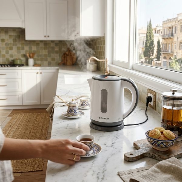 Dorsch Electric Kettle Ek-34 - 1850-2200w DH-07304 in use Dorsch Electric Kettle Ek-34 - 1850-2200w DH-07304 in use