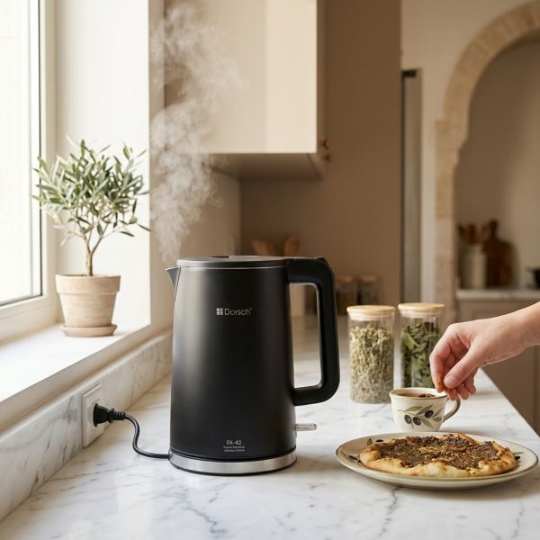 Dorsch Electric Kettle Ek-42 - 1850-2200w DH-07302 in use Dorsch Electric Kettle Ek-42 - 1850-2200w DH-07302 in use