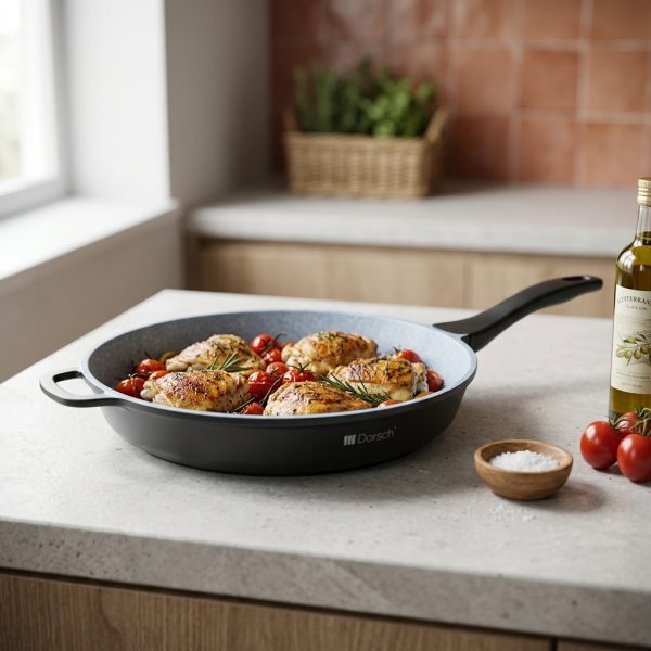 Dorsch Fry Pan - Ø32cm Proglider Non-Stick Marble Ceramic Coated, Die-casting DH-05532 styled Dorsch Fry Pan - Ø32cm Proglider Non-Stick Marble Ceramic Coated, Die-casting DH-05532 styled