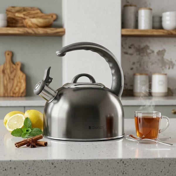 Dorsch Kettle Dark Grey 3L Stainless Steel 18/8 DH-02901 styled Dorsch Kettle Dark Grey 3L Stainless Steel 18/8 DH-02901 styled