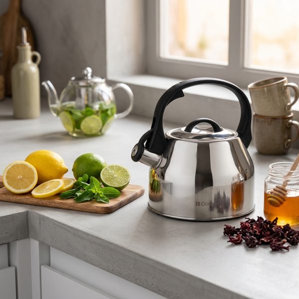 Dorsch Kettle Mirror 2.5 L Stainless Steel 18/8 DH-02906 styled Dorsch Kettle Mirror 2.5 L Stainless Steel 18/8 DH-02906 styled