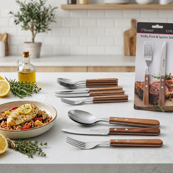 Dorsch Knife, Fork & Spoon Set 12 Pcs DH-01961 styled Dorsch Knife, Fork & Spoon Set 12 Pcs DH-01961 styled