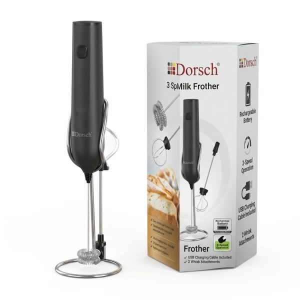 خفّاقة حليب دورش DH-07560 | Dorsch Milk Frother 3 Speed Rechargeable battery DH-07560