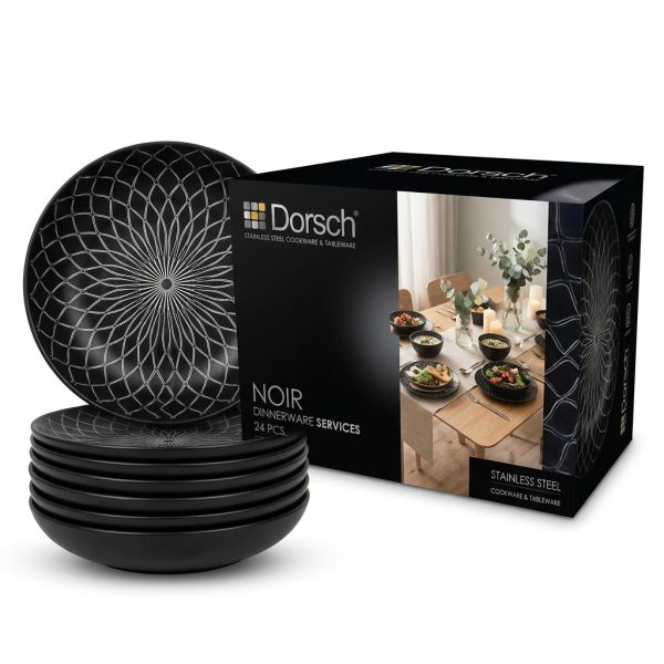 طقم حجري دورش DH-09390 | Dorsch Noir Stoneware Set 24 Pcs DH-09390