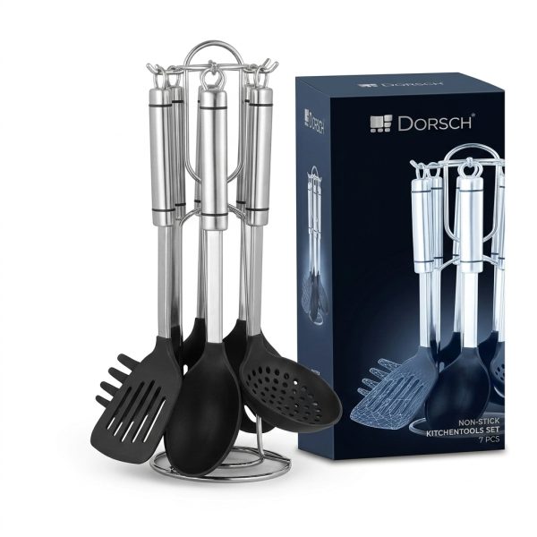 Dorsch Non-Metal Kitchentools Set Stand - 7 Pcs DH-05730