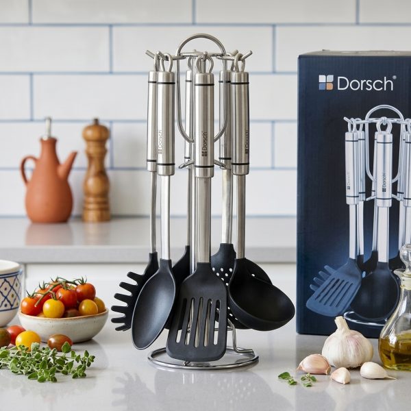 Dorsch Non-Metal Kitchentools Set Stand - 7 Pcs DH-05730 styled Dorsch Non-Metal Kitchentools Set Stand - 7 Pcs DH-05730 styled
