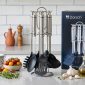 Dorsch Non-Metal Kitchentools Set Stand - 7 Pcs DH-05730 styled