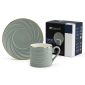 طقم فناجين قهوة دورش DH-09348 | Dorsch Nova Jade 12 Pieces Coffee Cups Set Gold Rim DH-09348
