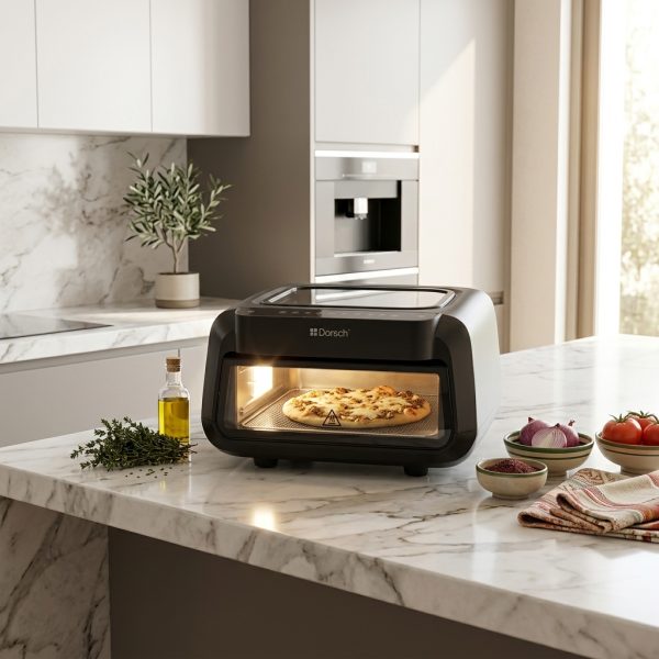Dorsch Pizza AIr Fryer AF-110 - 13L _ 2100W DH-07840 in use Dorsch Pizza AIr Fryer AF-110 - 13L _ 2100W DH-07840 in use