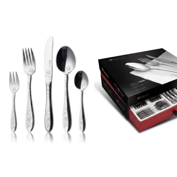 طقم ملاعق وشوك دورش DH-01991 | Dorsch Rose Cutlery Set - 72 Pcs DH-01991