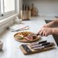 Dorsch Steak Knife Set - 4 Pcs - Black DH-04645 in use