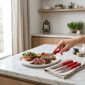Dorsch Steak Knife Set - 4 Pcs - Red DH-04641 in use
