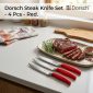 Dorsch Steak Knife Set - 4 Pcs - Red DH-04641 styled