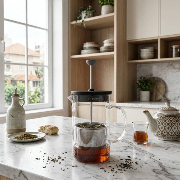 Dorsch Tea Strainer / for 600 ml Press DH-00901 in use Dorsch Tea Strainer / for 600 ml Press DH-00901 in use