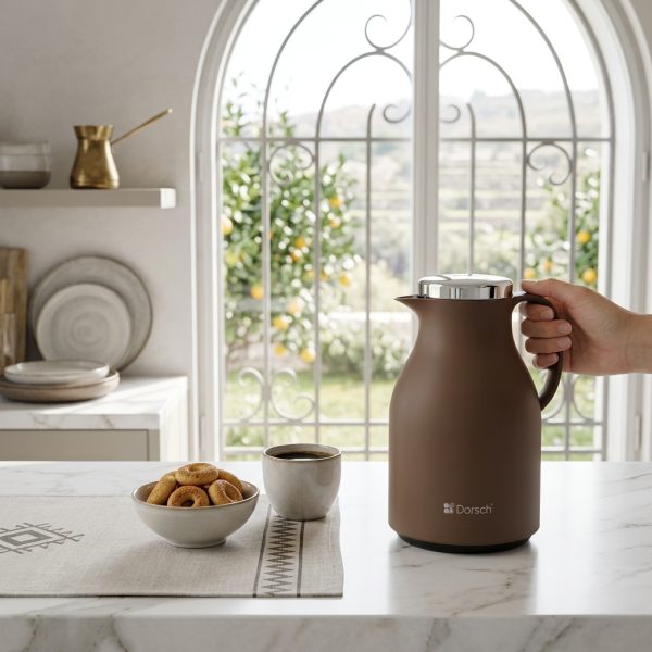 Dorsch Vacuum Jug 1 L Dh-02842/Chocolate DH-02842 in use Dorsch Vacuum Jug 1 L Dh-02842/Chocolate DH-02842 in use
