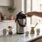 Dorsch Vacuum Jug 1.9L - Black Keep hot up to 12 hr. and cold up to 24 hr. DH-02830 in use