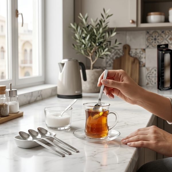Dorsch Vogue 6 pcs set Tea Spoon DH-01957 in use Dorsch Vogue 6 pcs set Tea Spoon DH-01957 in use