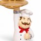 SK-5203 chef figurine studio photo with golden plate