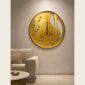 Gold Guitar Wall Clock 50 cm — gold guitar wall clock