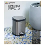 Dorsch Soft Radius Modern Rounded Dustbin 6 L DH-04104