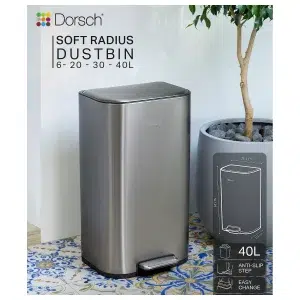 Dorsch Soft Radius Dustbin 40L DH-04140 - سلة مهملات دورش سوفت راديوس 40L