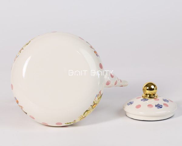 ابريق معدن لتر ونص منقط زهر - صورة المنتج الأصلية ابريق معدن لتر ونص منقط زهر SK-5038 بصورة واضحة من بيت بيتك / ابريق معدن لتر ونص منقط زهر SK-5038 clear product photo from Bait Baitk