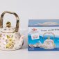 ابريق معدن لتر ونص منقط زهر SK-5038 بصورة واضحة من بيت بيتك / ابريق معدن لتر ونص منقط زهر SK-5038 clear product photo from Bait Baitk