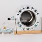 إبريق شاي عين أبيض بمقبض خشبي SK-5058 من بيت بيتك / White evil eye tea kettle with wooden handle SK-5058 from Bait Baitk