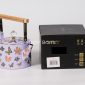 إبريق شاي فراشات موف بمقبض خشبي 1.5 لتر SK-5091 من بيت بيتك / Lilac Butterfly 1.5L Tea Kettle with Wooden Handle SK-5091 from Bait Baitk