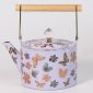 إبريق شاي فراشات موف بمقبض خشبي 1.5 لتر SK-5091 من بيت بيتك / Lilac Butterfly 1.5L Tea Kettle with Wooden Handle SK-5091 from Bait Baitk