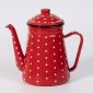 Red polka dot tea kettle with side handle SK-5189 from Bait Baitk