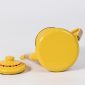 إبريق شاي أصفر مزخرف بمسكة جانبية SK-5190 من بيت بيتك / Yellow patterned tea kettle with side handle SK-5190 from Bait Baitk