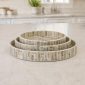 طقم صواني تقديم دائرية 4.5 سم، 5 سم، 30*30*4.5 سم - SK-5354 | SKU SK-5354