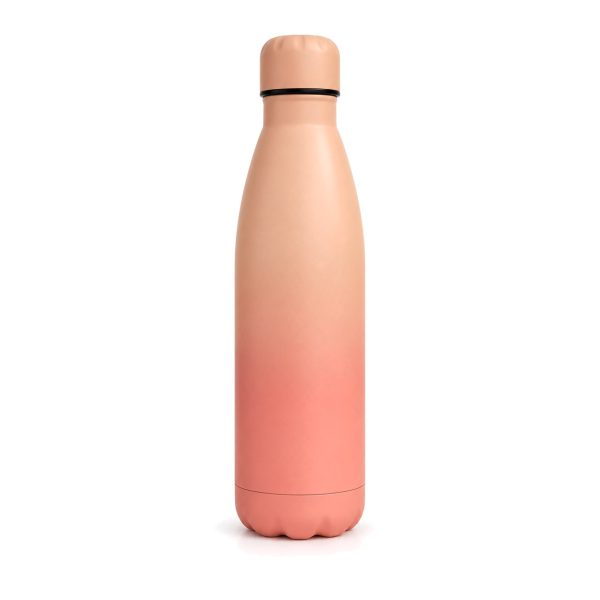 Gradient stainless bottle peach Peach gradient stainless vacuum bottle 500 ml