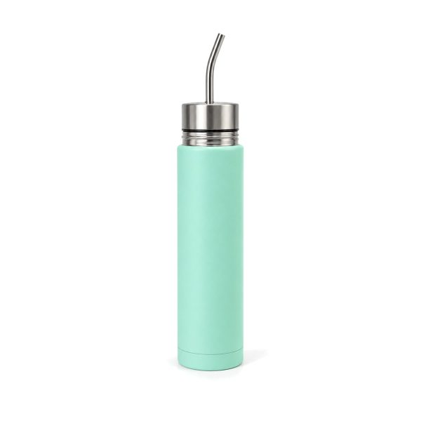 Mate thermos with built-in straw 500 ml ترمس متة 500 مل مع مصّاصة لون أخضر نعناعي