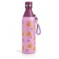 Purple floral stainless water bottle 500 ml