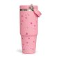 Pink floral stainless tumbler 900 ml