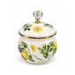 Lemon Print Metal Sugar Jar 9 cm - SK-5424 | سكرية معدن نقشة ليمون 9 سم