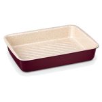 Dorsch Premium Rectangular Roaster, Red Marble 39 cm