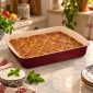 Dorsch Premium Rectangular Roaster, Red Marble 39 cm at home