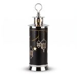 Black & Silver Ramadan LED Lantern – 35 cm – SK-4921