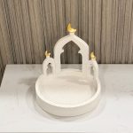 Stone-Look Ramadan Serving Tray with Mosque Arches – SK-4930