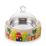 Colourful Ramadan Date Server with Clear Dome Lid – Old City Design – SK-4939