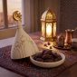 التمرية الحجر مع تمر على سفرة الإفطار وفانوس